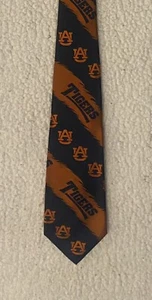 Auburn Tigers Tie, Navy & Orange, Eagles Wings, Silk, Classic Length MSRP 24.99 - Picture 1 of 8