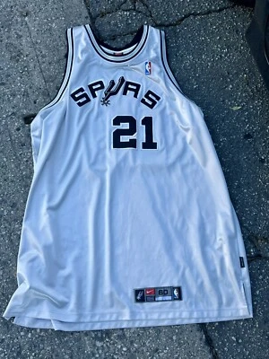 Authentic Nike Tim Duncan #21 San Antonio Spurs NBA Jersey Size 4XL 60 - Image 1 of 4