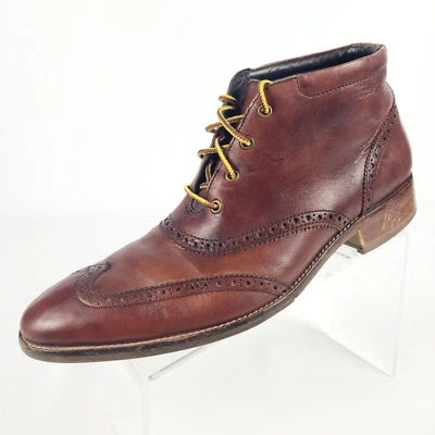 Cole Haan Liam Chukka II Shoes Men's 10.5 M Brown Wingtip Leather Boots C11053 - Image 1 of 4