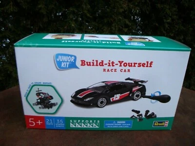 Build-it-Yourself Race Car Junior Model Kit -1:20 scale by Revell (2017) NIB  - Image 1 of 4