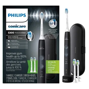 Philips Sonicare ProtectiveClean 5300 Rechargeable Electric Toothbrush, BLACK - Picture 1 of 7