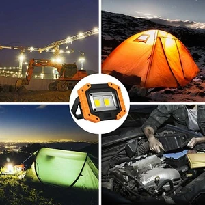 2PACK 30W Rechargeable Work Light Floodlight Spotlight with USB Battery Portable - Picture 1 of 4