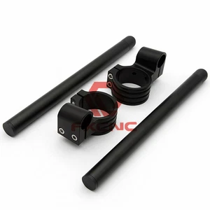 Universal For Riser Raise 1'' 50mm Sand Blasting Clip Ons Handlebars Fork Clipon - Foto 1 di 16
