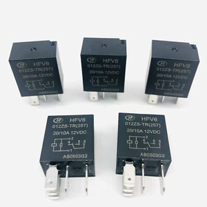 *NEW* HONGFA LOT OF 5 PIECES HFV6, 012ZS-TR, 12VDC RELAY - Picture 1 of 2