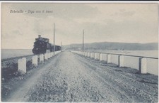 ORBETELLO GROSSETO TRENO FUORI STAZIONE 1929 BELLA !