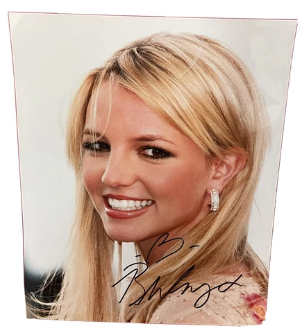 Britney Spears hand signed 8 x 10 photo Cover
