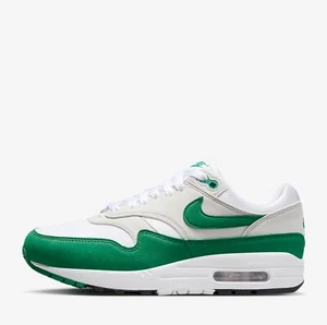Nike Women's Air Max 1 Sneakers Neutral Gray/White/Malachite DZ2628-003 US 4-11 - Picture 1 of 8