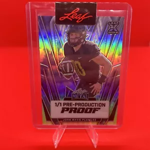 1/1 Jaguars Leaf Metal - John Rhys Plumlee ONE OF ONE - Pre Production Proof 🔥 - Picture 1 of 2