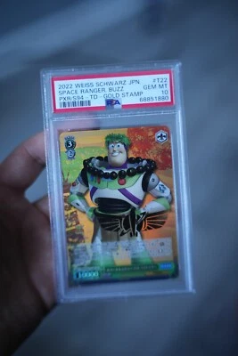 Weiss Schwarz PIXAR Space Ranger Buzz Lightyear Foil Stamp SP PXR/S94-T22  PSA10 - Image 1 of 4