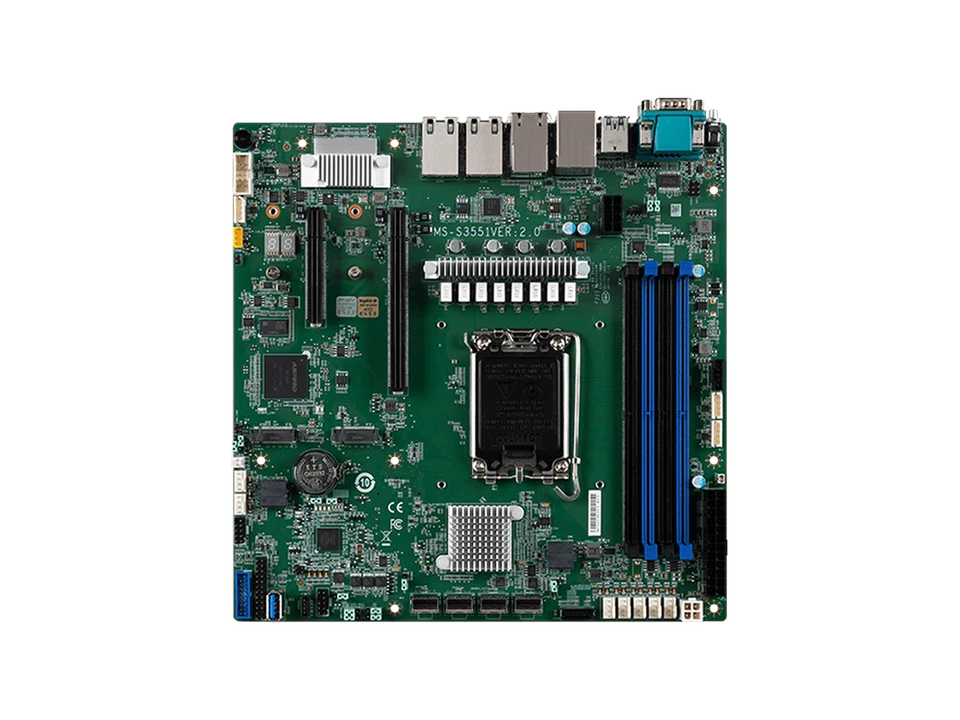 MSI D1500(D1500GB4N-10G-HE) uATX Server Motherboard, Single socket, LGA1700, Int - Image 1 of 1