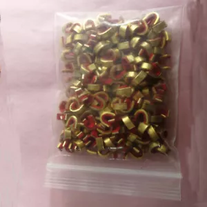 50pcs Archery Bow String Nock Points Brass Buckle Clips Nocking Protector Bow - Picture 1 of 12