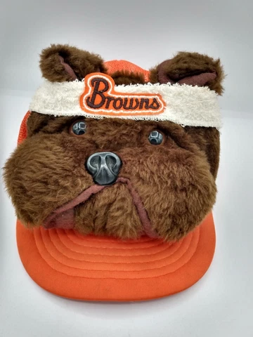 Vintage 1986 Cleveland Browns Mascot Snapback Hat The Rocking Horse USA + Cover
