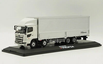 1/43 Scale Hino Profia Container Truck Trailer White Diecast Car Gift - Image 1 of 4