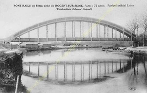 CPA 10400 NOGENT SUR SEINE PONT RAILS Constructions Edmond Coignet Edit ELD - Bild 1 von 2