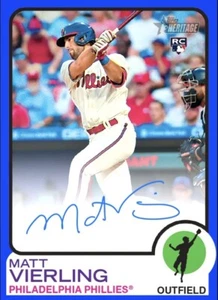 [DIGITAL CARD] Topps Bunt Matt Vierling Heritage 22 S1 Blue Real One Signature - Picture 1 of 1