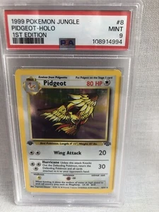 Pokemon 1999 WOTC PSA 9 1st Edition Jungle Pidgeot Holo 8/64 MINT - Picture 1 of 5