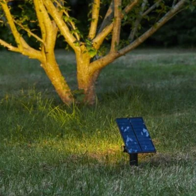 Auraglow LED Outdoor Solar Spike Ground or Wall Spotlight for Garden - Image 1 of 4