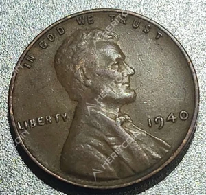 usa 1 cent lincoln wheat penny 1940 - Picture 1 of 5