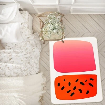 3D Red Square ZHUA34 Game Non Slip Rug Mat Photo Carpet Boris Draschoff Zoe - Image 1 of 4