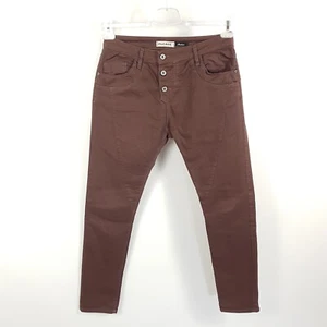 Please Jeans P78 Damen M W28 Braun Slim Boyfriend Medium Hose - Bild 1 von 6
