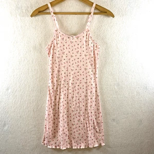 Circo Girls Sleepwear Cami Dress Sz S Pink Rosette Pintelle Dainty Cottage Y2K - Picture 1 of 10