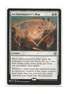 ARCHAEOMANCER'S MAP MTG English NM Magic Commander Strixhaven C21 The List - Imagen 1 de 1