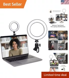 6.3 Inch LED Ring Lights Round Lamp Selfie Live Streaming USB Desktop Clip fo... - Picture 1 of 8