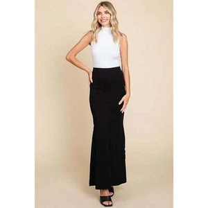 MERROW STITCH DETAIL MAXI SKIRT - Picture 1 of 7