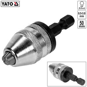 Mini Schnellspannbohrfutter Bohrfutter 0,5-3,0 mm mit 1/4" Sechskant Adapter - Bild 1 von 5