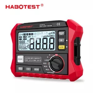 HABOTEST HT5910 Voltmeter Digital RCD/Loop Tester Resistance Meter CAT III 1000V - Picture 1 of 15