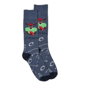 Men’s Novelty Football Reindeer Cotton Crew Socks BRAND NEW 1000000855 - Picture 1 of 1