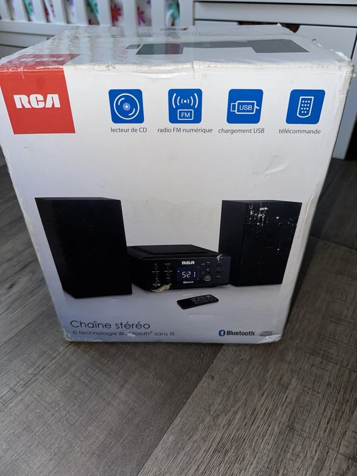 RCA RS2928B CD Music System Bluetooth Shelf System With Remote - Image 1 of 4