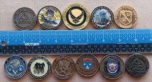 21 VERSCHIEDENE CHALLENGE COINS - Bild 1 von 4