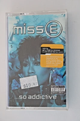 MISSY ELLIOTT MISS E... SO ADDICTIVE CASSETTE USA ED HYPE STICKER SEALED HIP HOP - Image 1 of 2