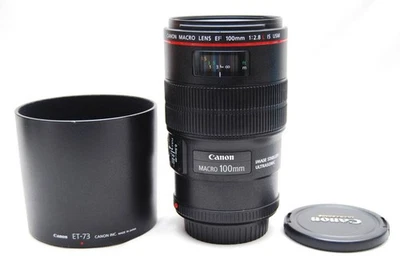 Canon EF100mm F2.8L Macro IS USM with Hood - Image 1 of 4