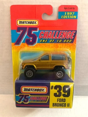 Matchbox GOLD CHALLENGE 1997 - #39 FORD BRONCO II - Only 10,000 Made - Image 1 of 4