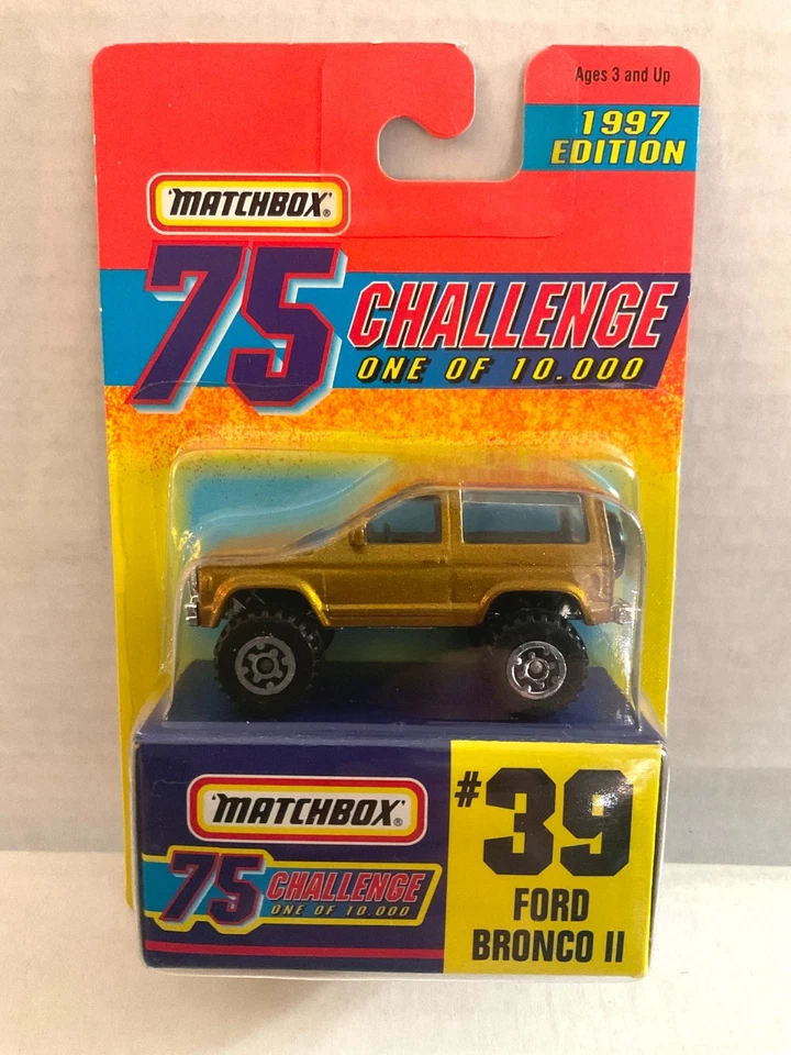 Matchbox Gold Challenge 1997 - #39 Ford Bronco II - Hecho solo 10.000 Foto 1 de 4