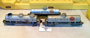 3 Vintage  American Flyer S #925 #926 #24325 GULF tank cars - Picture 1 of 7