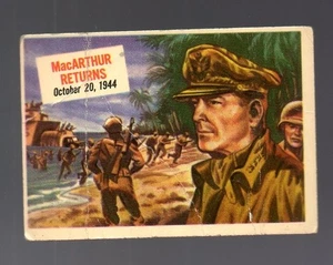 Tarjeta Scoop # 33 - 1954 Topps - MacARTHUR Returns - Imagen 1 de 2