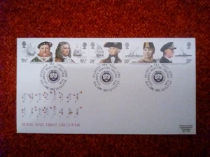 GB FDC ROYAL MAIL 1982 MARITIME HISTORY LEICESTER SEA CADET CORPS SPECIAL P/MARK - Picture 1 of 1