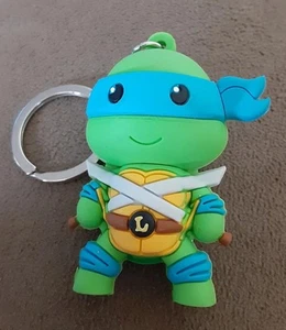 Teenage Mutant Ninja Turtle leonardo TMNT 2015 viacom Clips leo metal keychain - Picture 1 of 3