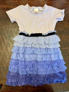 Hanna Andersson Girls Purple Tulle Dress Ruffle 4T toddler 110cm - Picture 1 of 5