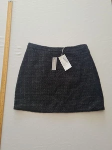Ladies Sparkle Tweed Skirt Warehouse Size 14 Black 31400 - Picture 1 of 13