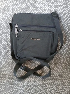 Baggallini Modern Pocket Crossbody Bag Dark Gray Small Purse Bag Nice - Picture 1 of 12