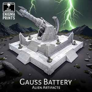 Gauß Cannon C | Alien Artifacts | Tomb World Terrain Scenery for Wargaming - Bild 1 von 14