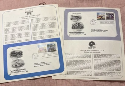 ArtCraft Boat Auto Stage FDC  1989  25c  Classic Mail Transport PB4 Sc # 2434-37 - Image 1 of 4