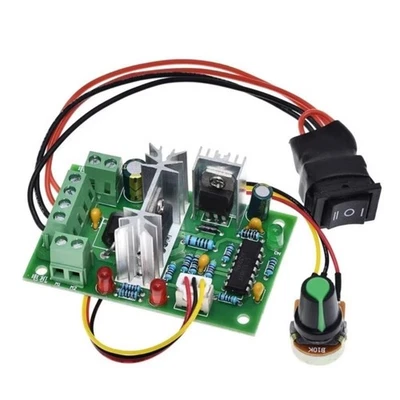 PWM DC10V-30V Motor Controller 10V 12V 24V 30V 120W Variable Speed Reversing - Image 1 of 4