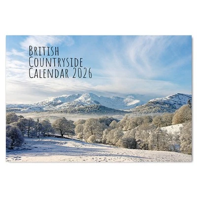 PACKWITH STICKER A4 British Country side Calendar Monthly Calendar Wall Calendar 2026 Month View