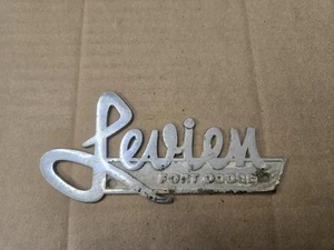 Leviem Fort Dodge Iowa IA Metal Car Dealership Dealer Emblem Badge Logo Name - Picture 1 of 2