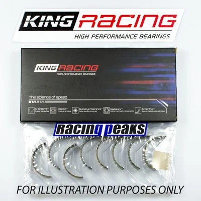 King Racing MB5227XP 0.25 main bearings for Mitsubishi 4G32 4G37 4G61 4G62 4G64 - Изображение 1 из 4